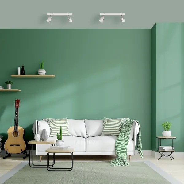 LED Spotlámpa TUBSSON 2xGU10/4,8W/230V fehér/fényes króm