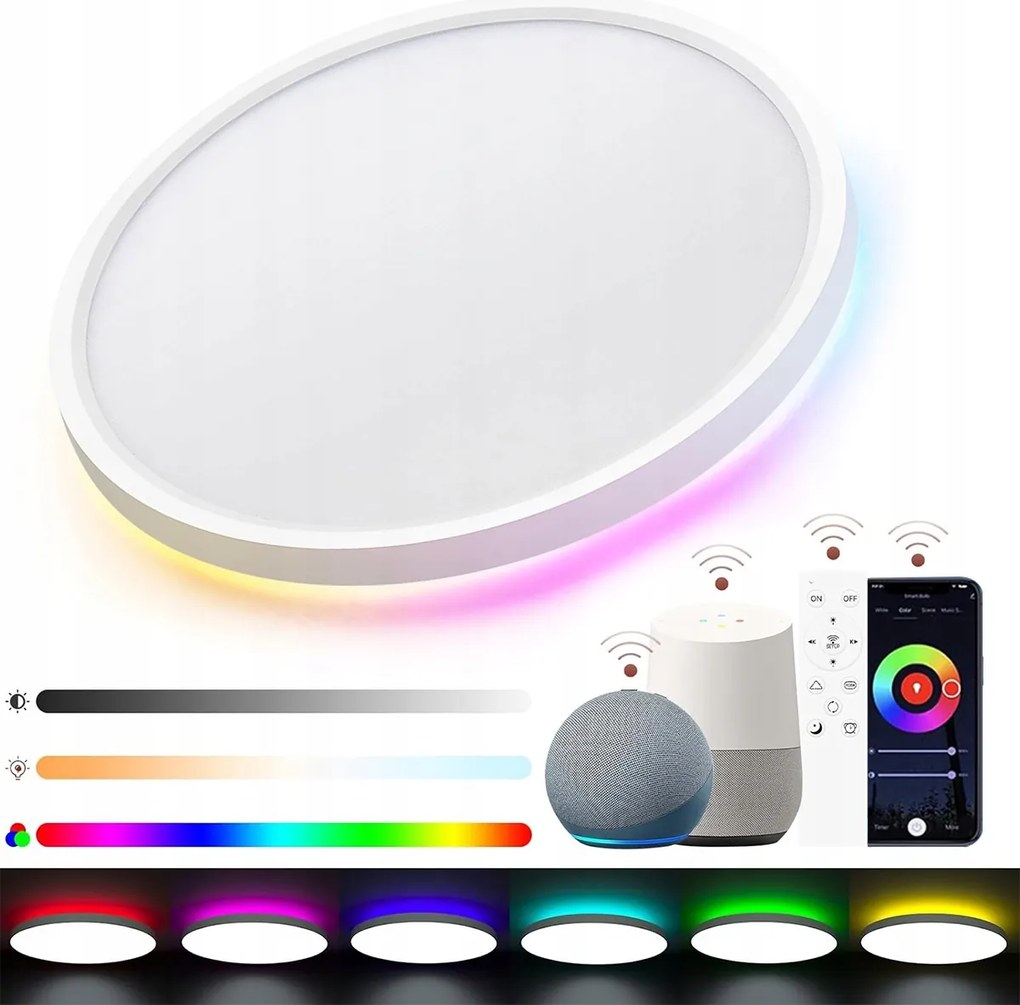 Mennyezeti Lámpa Rgbic Led kerek Nagy 30CM panel szoba