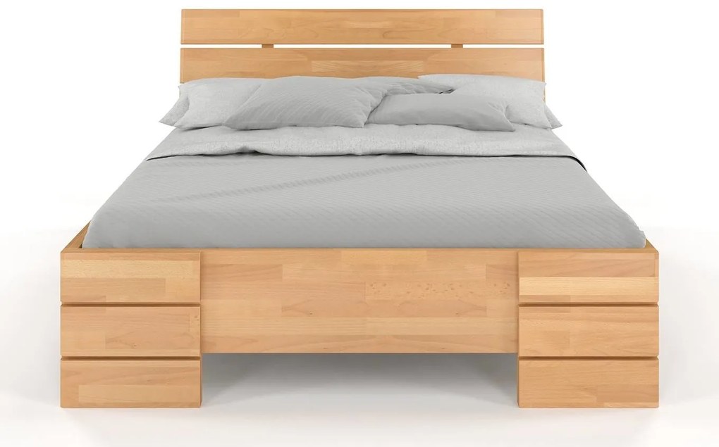 Franciaágy 160 cm Lorenskog High (bükk). 800250