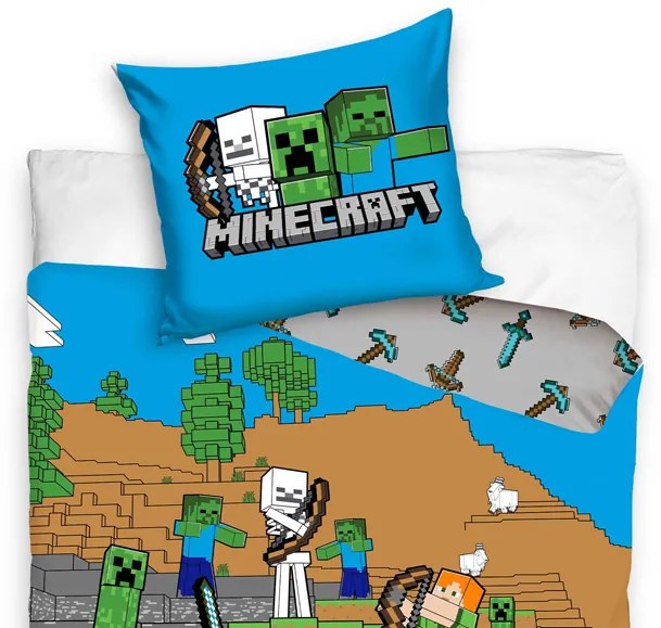 Pamut MINECRAFT Alex ágynemű - 140x200 cm