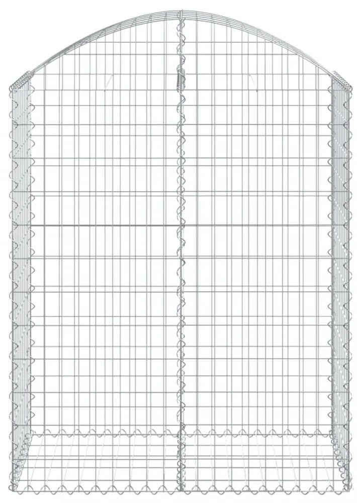 íves horganyzott vas gabion kosár 100x50x120/140 cm