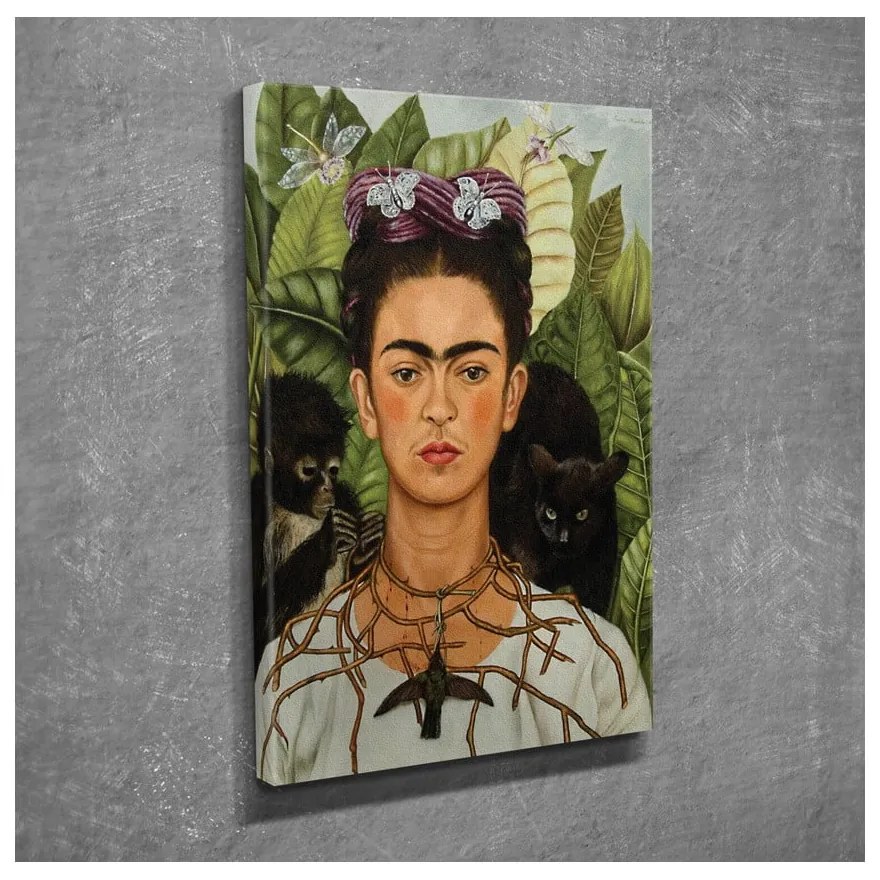 Vászon fali kép Frida Kahlo másolat, 30 x 40 cm