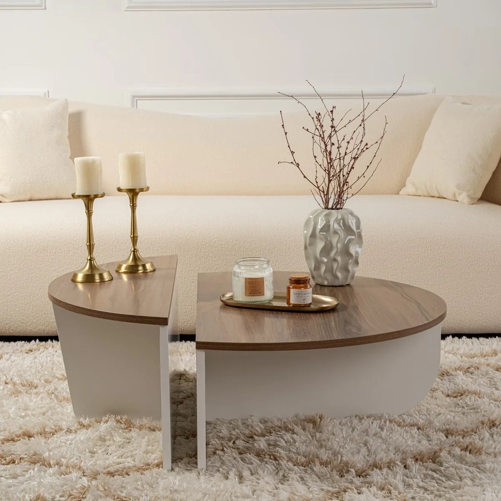 Orion Walnut White dohányzóasztal