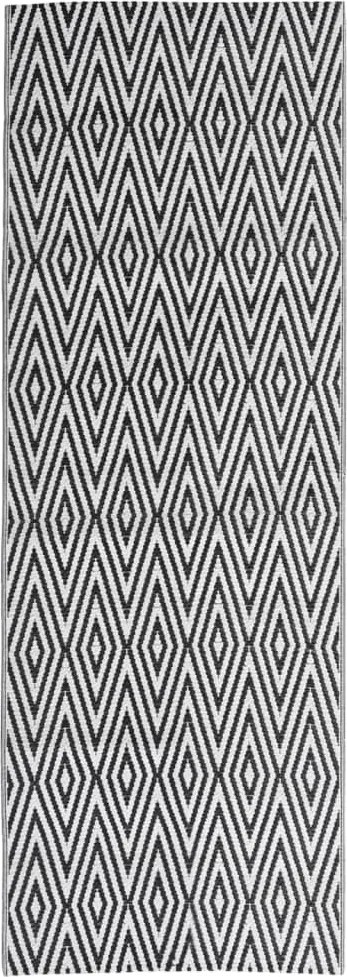 vidaXL kültéri szőnyeg ARAKIL fekete 80x250 cm PP