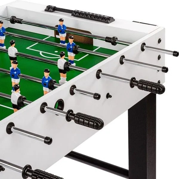 GamesPlanet® Csocsóasztal GLASGOW Fehér 121 x 101 cm