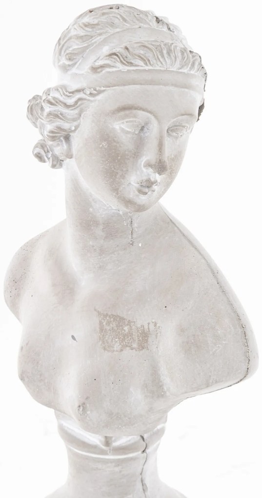 Szobor Dekorfigura Dekoratív cement Szürke 43x17x12cm