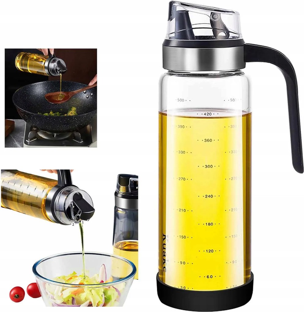 Üveg Spray Olajhoz Olajos Üveg Ecet Spray Adagoló Spray 550ML