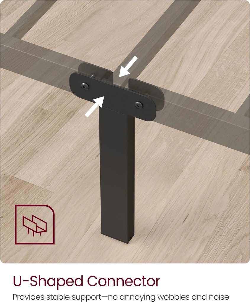 Ágykeret, fém, 90 x 190 cm, fekete