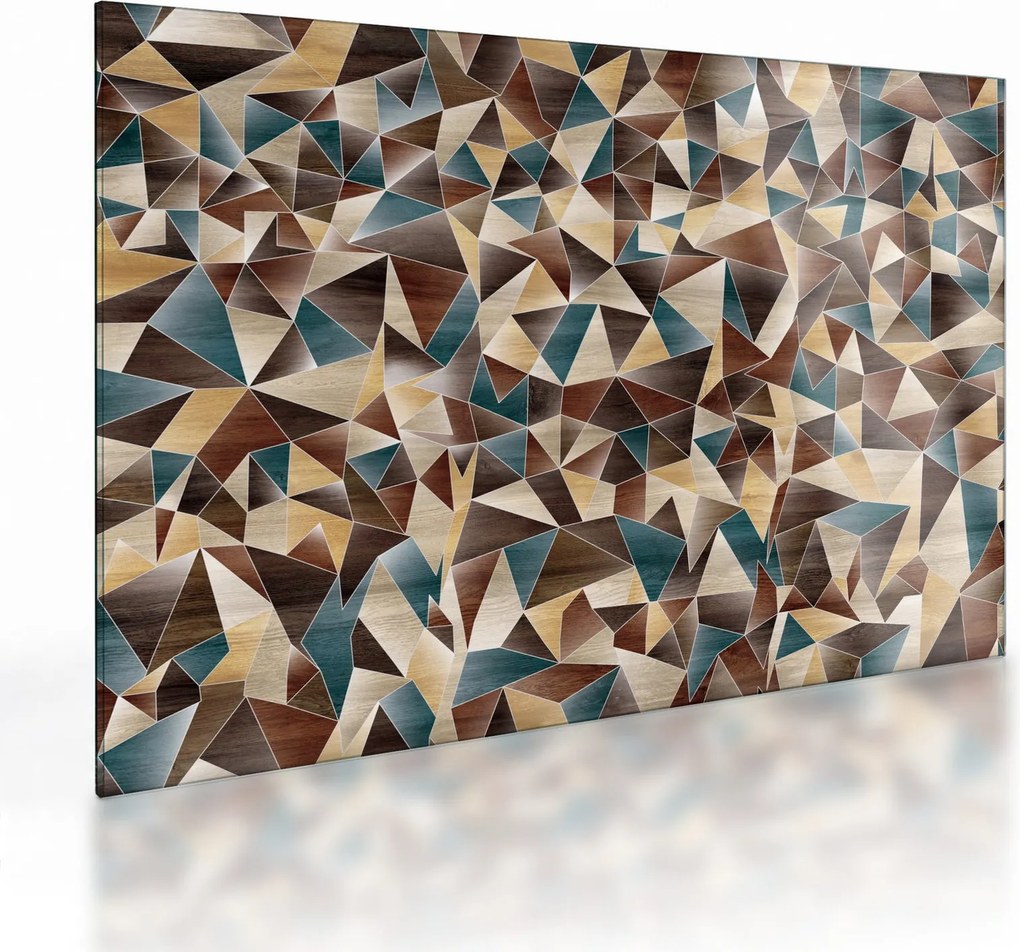 A háromszögek képe (üvegen) (70x50 cm)
