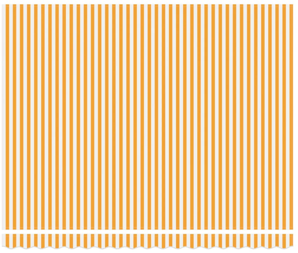 Kézi Behúzható Napellenző Sárga és Fehér 400x300 cm