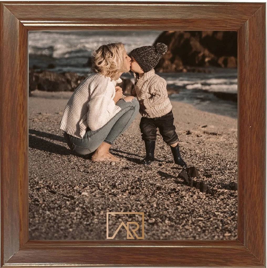 Képkeret 20x20 barna aura négyzet univerzális