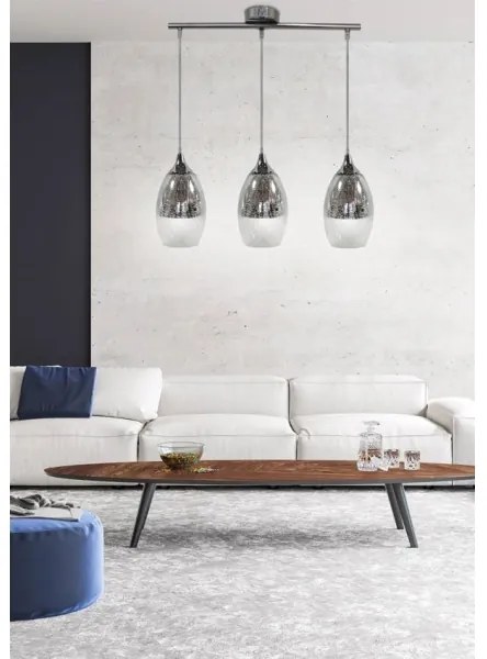 Csillár zsinóron CELIA 3xE27/60W/230V