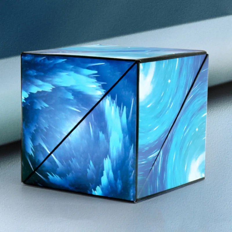 Újdonság Mágneses Varázskocka Magic Cube Fejlesztő Játék Most 2 az 1 ben, a Végtelen Űr témában