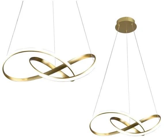 LED Csillár zsinóron CAPPIO LED/36W/230V arany