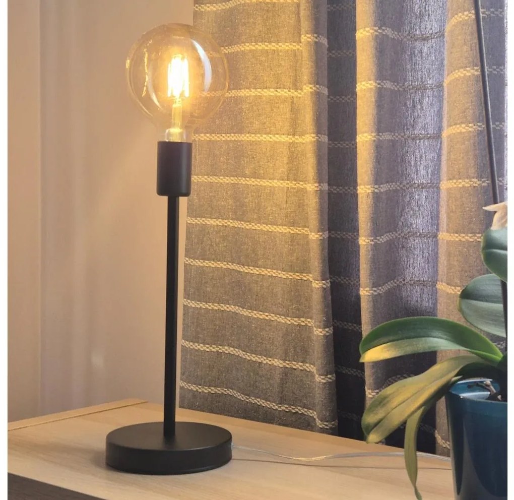 Lamkur Asztali lámpa ASTRID 1xE27/60W/230V matt fekete LA52915