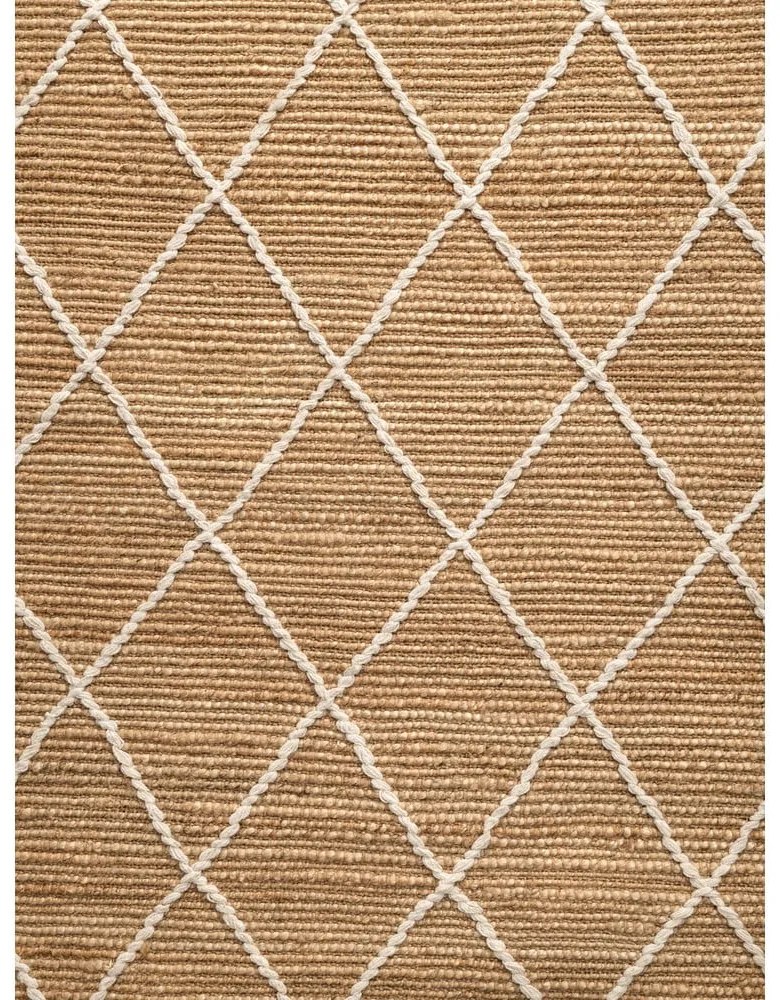Natúr színű kézi szövésű juta szőnyeg 80x150 cm Kunu – Hanse Home
