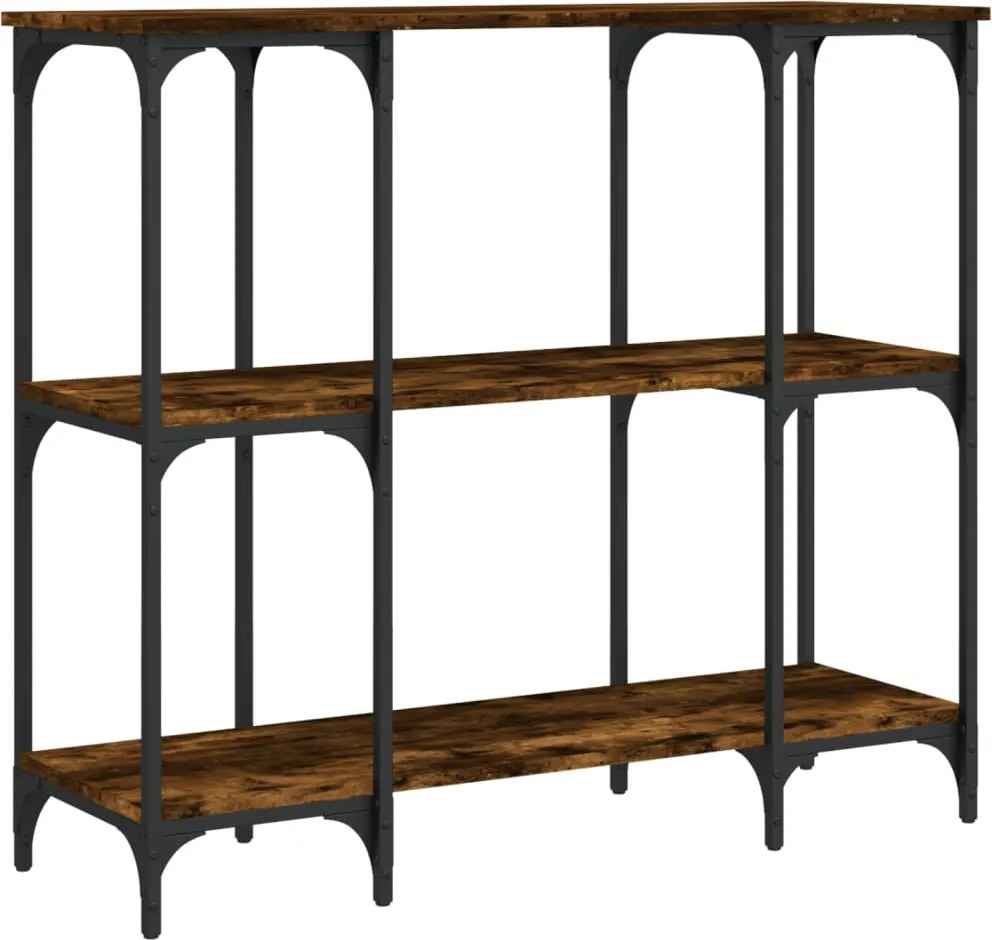 vidaXL füstös tölgy színű szerelt fa tálalóasztal 102x35x90 cm