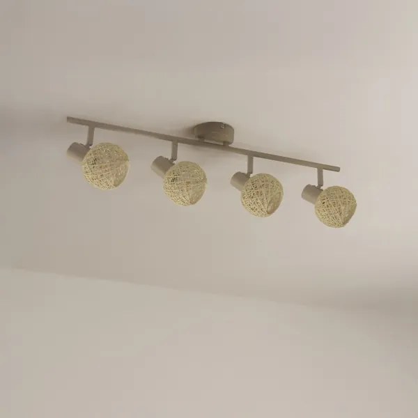 DEX spotlámpa 4xE14/10W/230V bézs/krém