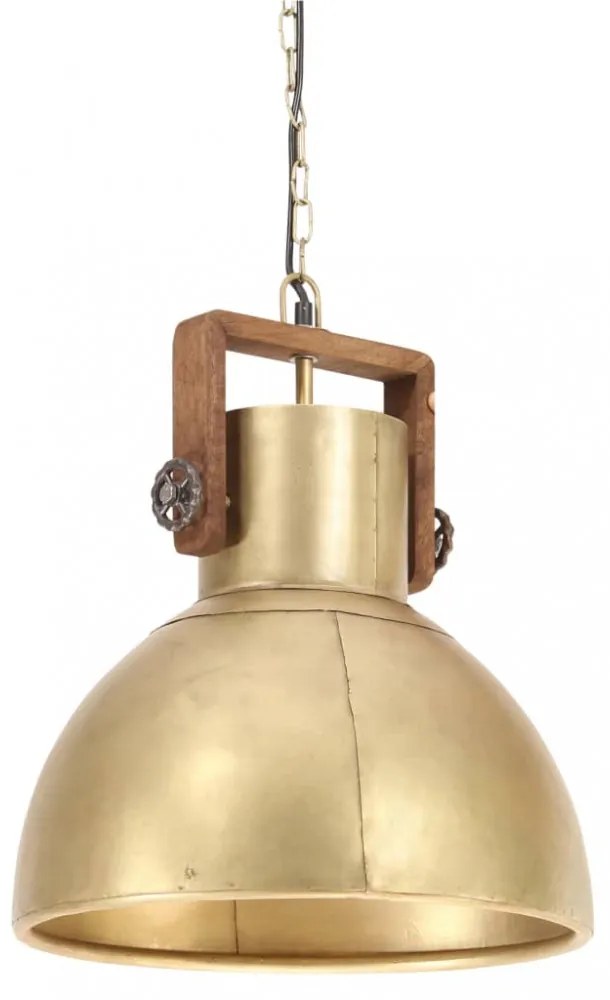 kerek sárgaréz ipari függőlámpa 25 W 40 cm E27