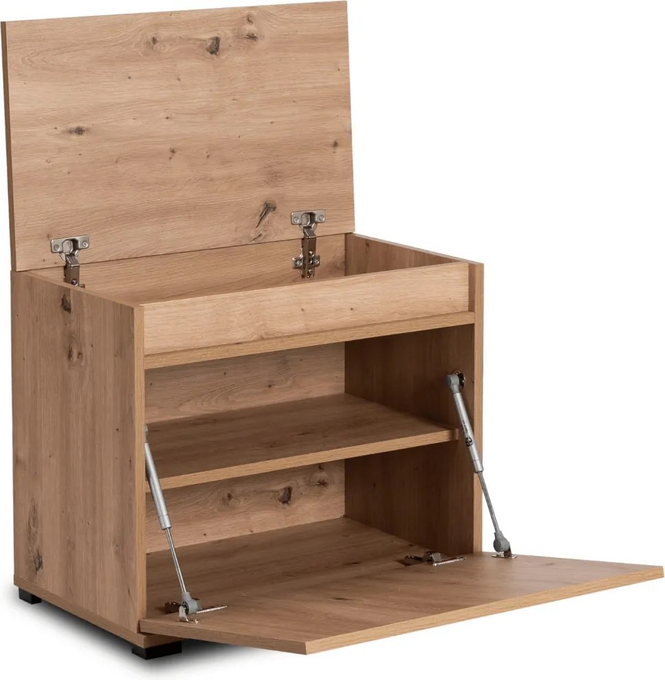 Előszoba bútor szett 60 cm artisan tölgy/grafit színben – MODENA