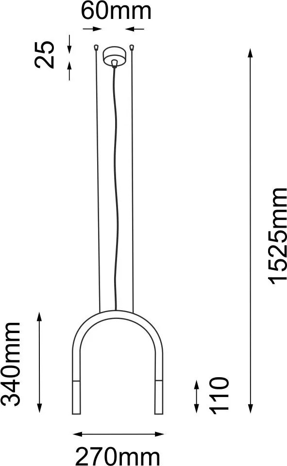 ANTIGO 7858 SUKOMO Modern Led Függesztett Lámpa Fekete G9 IP20