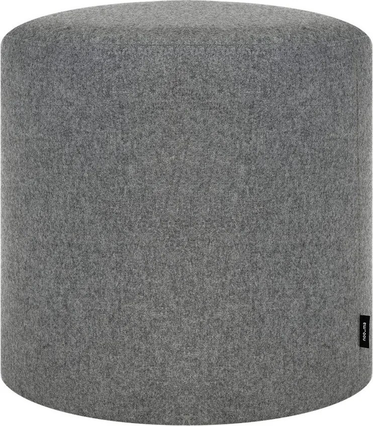 Szürke gyapjú puff Folk – noo.ma