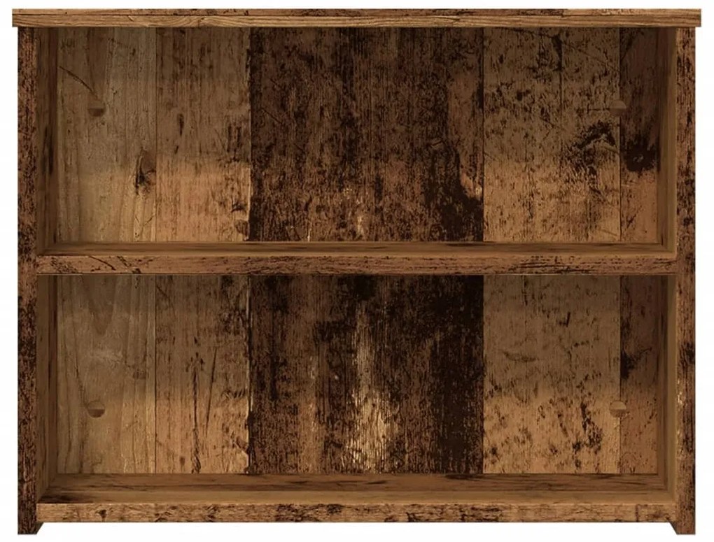 antik fa színű szerelt fa dohányzóasztal 102 x 55 x 42 cm