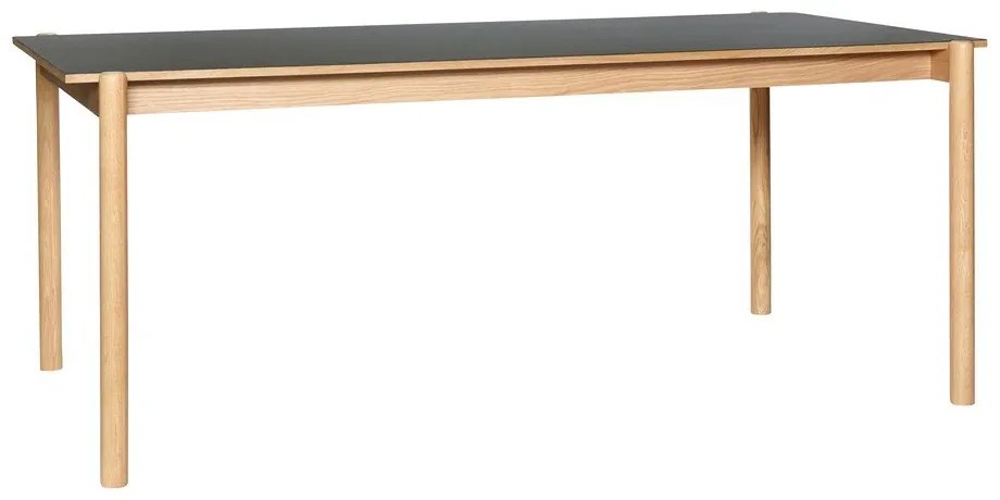 Tölgyfa étkezőasztal 107x190 cm Oblique – Hübsch