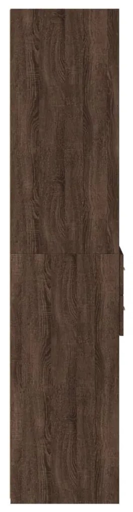 vidaXL barna tölgy színű szerelt fa magasszekrény 45 x 42,5 x 185 cm