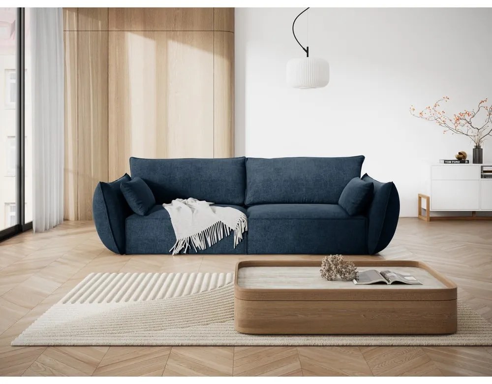 Sötétkék kanapé 208 cm Vanda – Mazzini Sofas