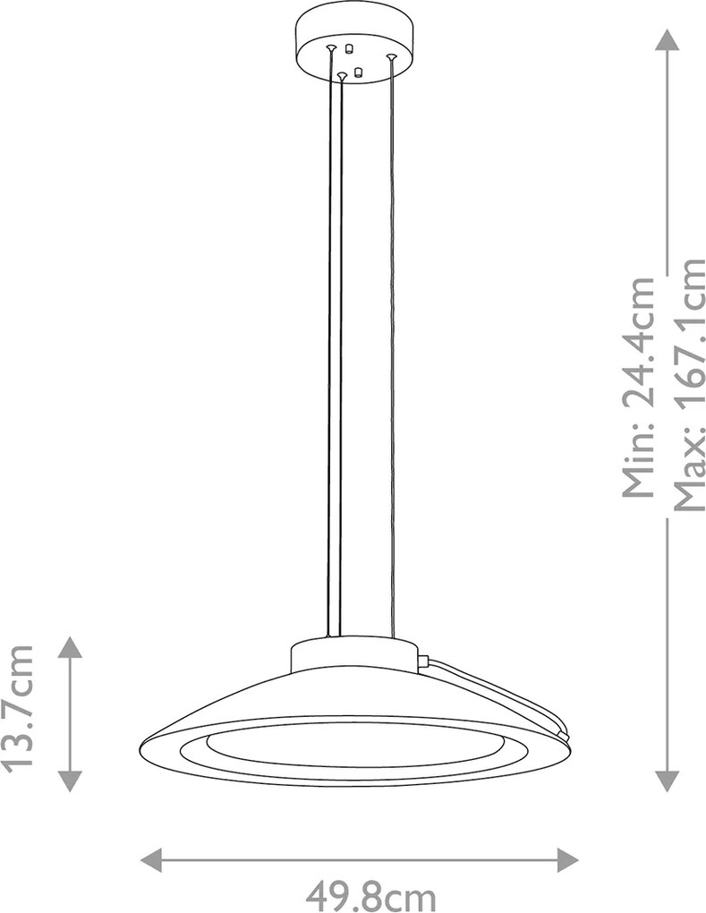 Elstead modern LED függeszték europa fehér elseuropa-p-c