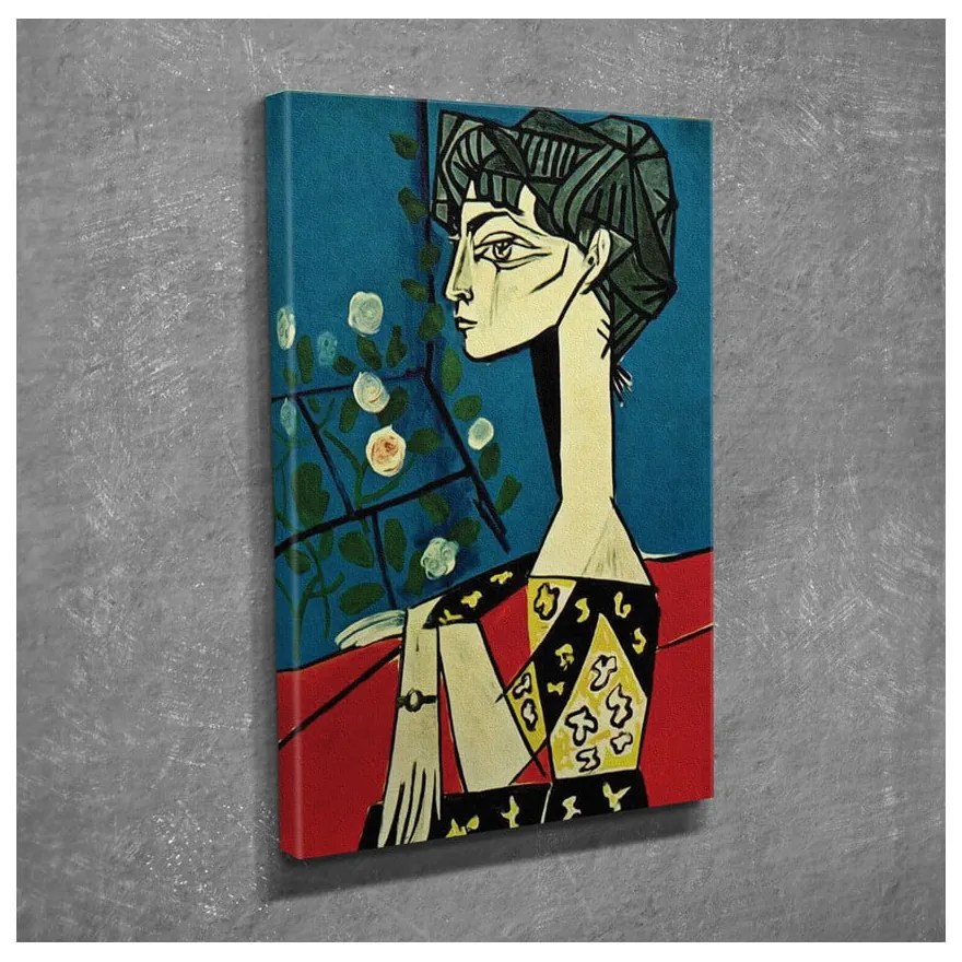 Vászon fali kép Pablo Picasso Jacqueline with Flowers másolat, 30 x 40 cm