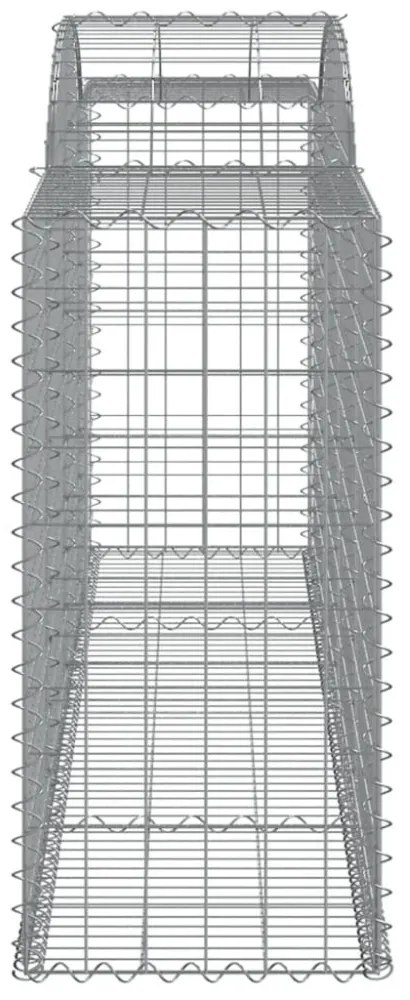9 db íves horganyzott vas gabion kosár 300 x 50 x 100/120 cm