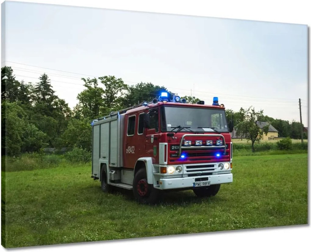 Vászonkép 70x50 Tűzoltóautó