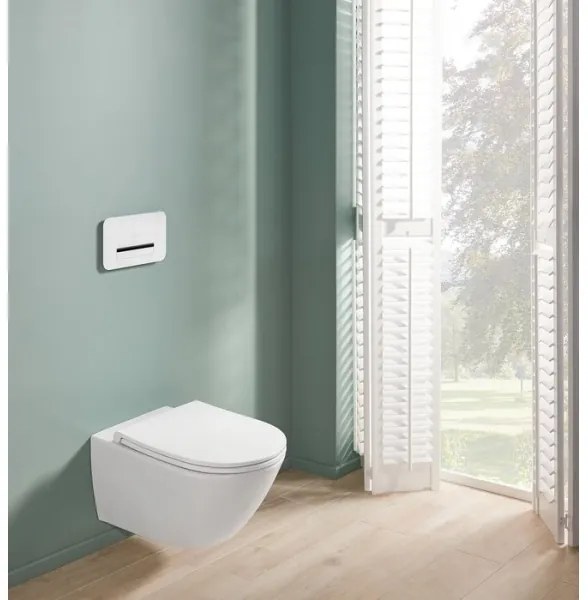 Villeroy & Boch 4670T901 - Függesztett WC SoftClose ülőkével SUBWAY kerámia/fehér