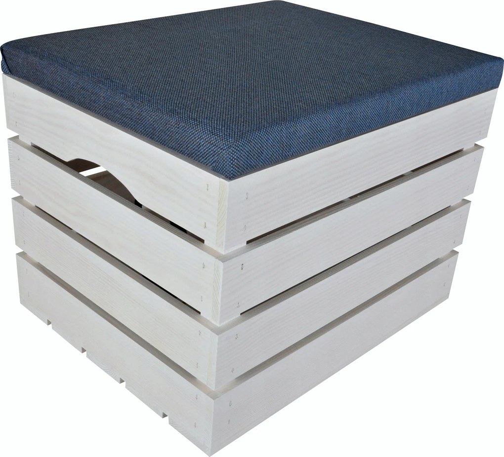 Fenyő Láda Fehér, Ülőke Tároló Láda