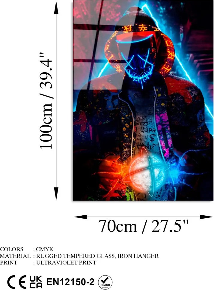 Üvegkép, 70×100 cm – UV-079