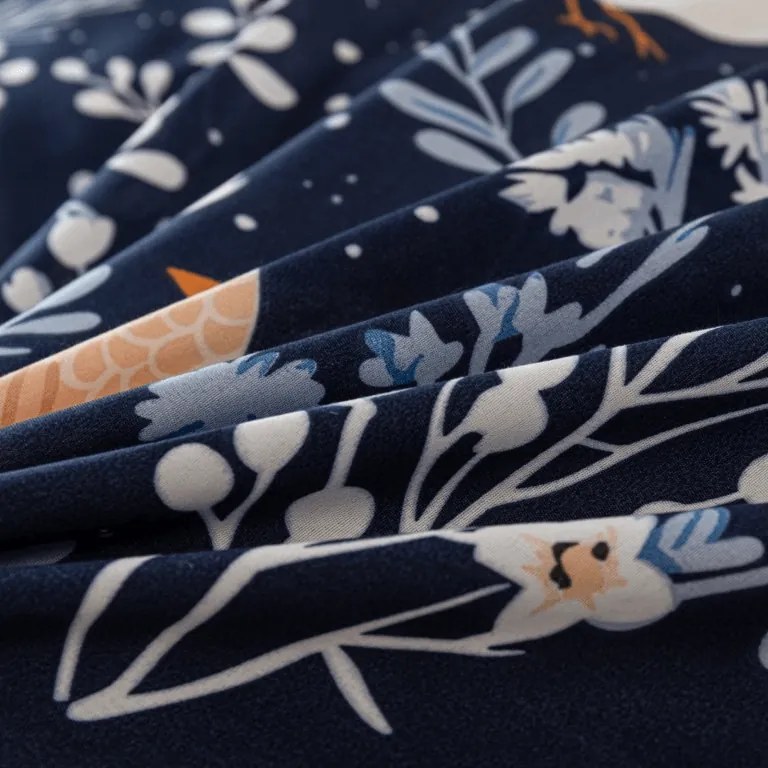 Mikroszálas ágyneműhuzat DENIM BIRDS kék Ágyneműhuzat mérete: 2 db 70 x 90 cm | 200 x 220 cm