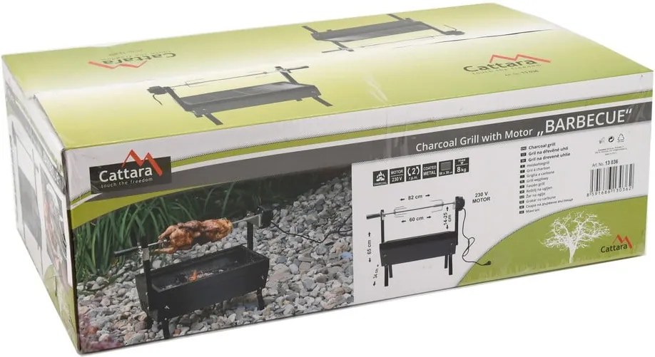 Barbecue motoros grillsütő, hosszúság 60 cm - Cattara