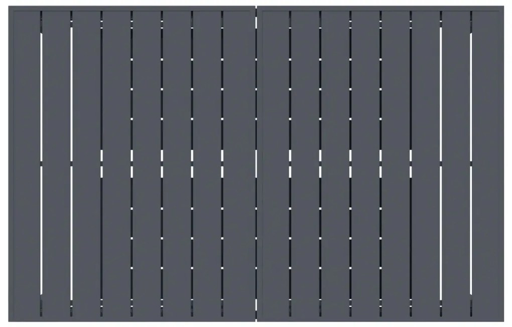 9 Részes Előszobai Bútor Szett Anthracite Acél, Bővíthető Kerti Asztal Anthracite (140-210)x90x73 cm Acél, Kerti Székek 4 db Üstackoló Anthracite Acél