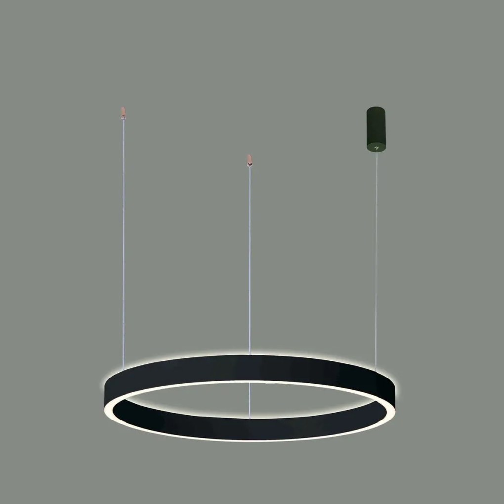 ITALUX 5902854538010 BRASCO Modern Led Függesztett Lámpa Fehér, Fekete LED IP20