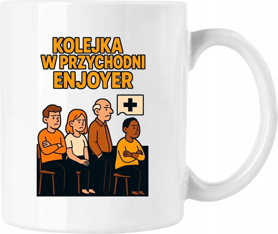 Bögre Kisvasút a rendelőben Enjoyer Fehér 330ml