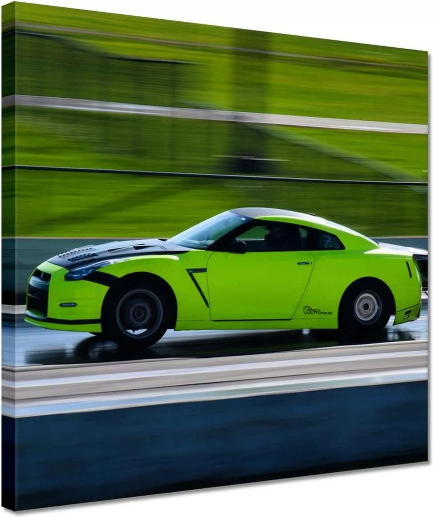 Vászonkép 30x30 Zöld sportautó