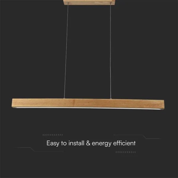 LED Csillár zsinóron LED/12W/230V 4000K barna