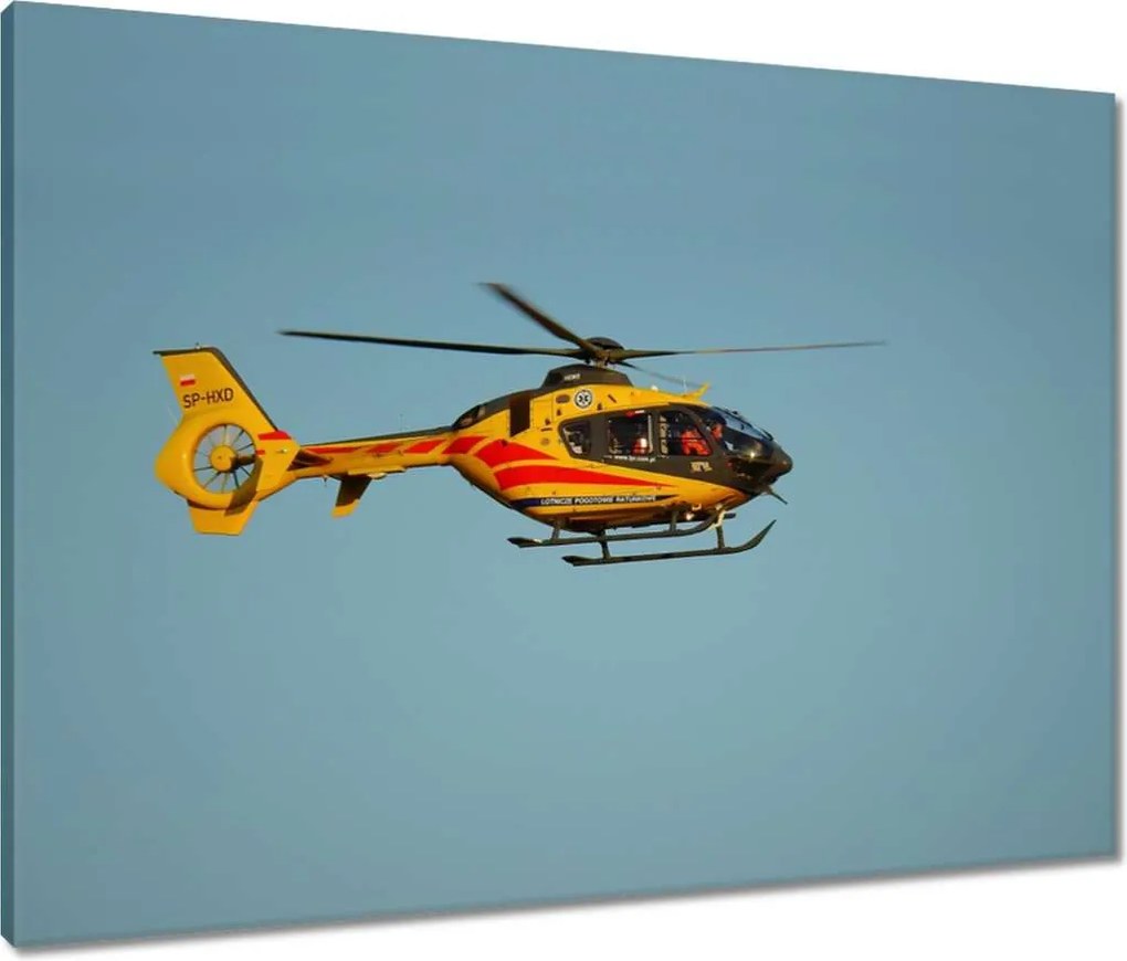 Vászonkép 80x60 Helikopter EC135 Lpr