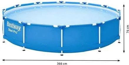 Bestway M9882 medence kerettel és szűrővel, 366 x 76 cm | 56681