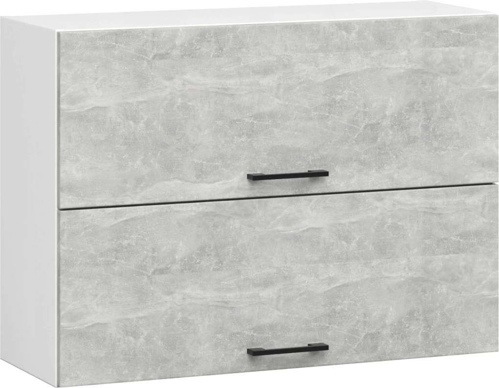 Szekrény Olíva W80 G2 H580 Fehér Beton Akd