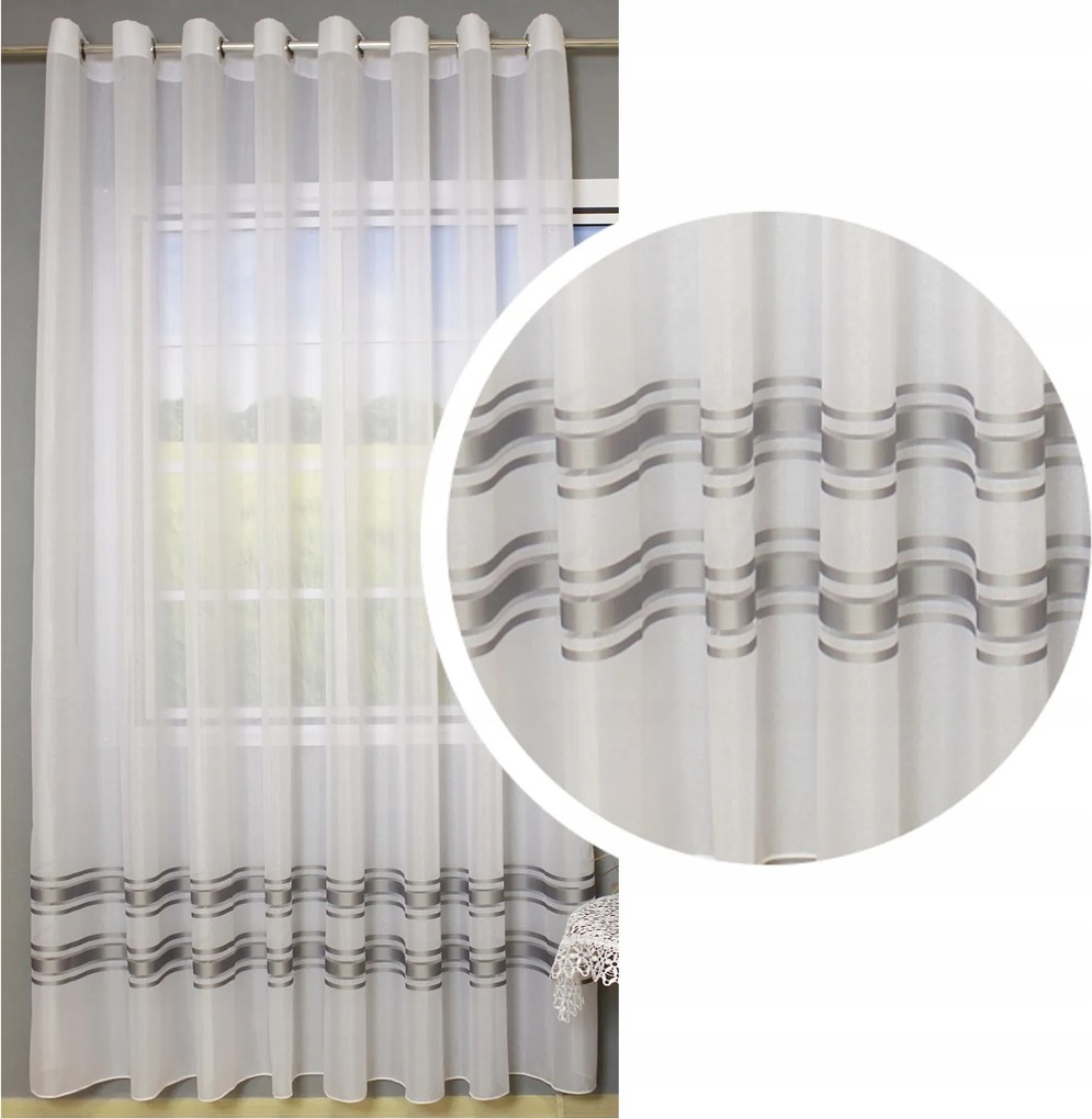 Függöny Batyst Sable Fátyol Átvezetők 400x250 Csíkos