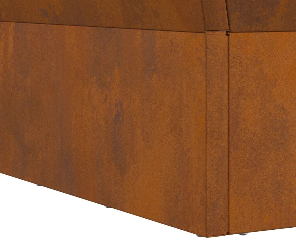 Tűzrakó Barna 60 x 60 x 35 cm Acél