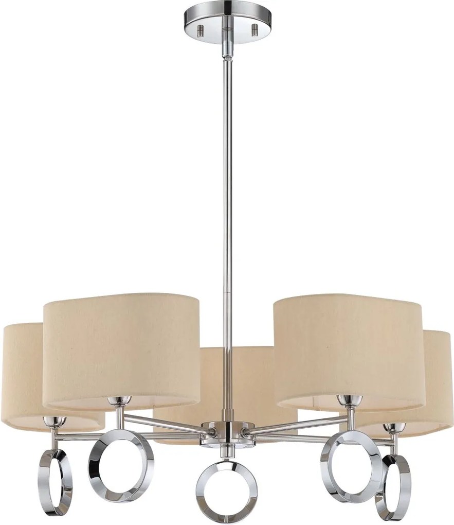 Quoizel modern csillár brock csiszolt króm elsqzs-brk5005c